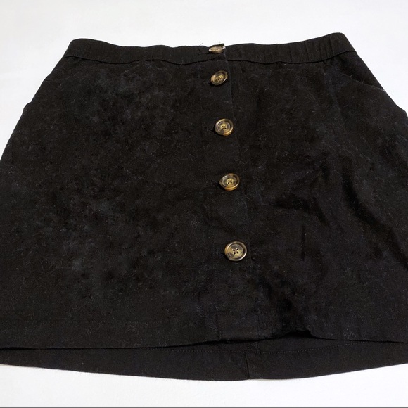Hollister Black Button Down Skirt - Picture 3 of 8